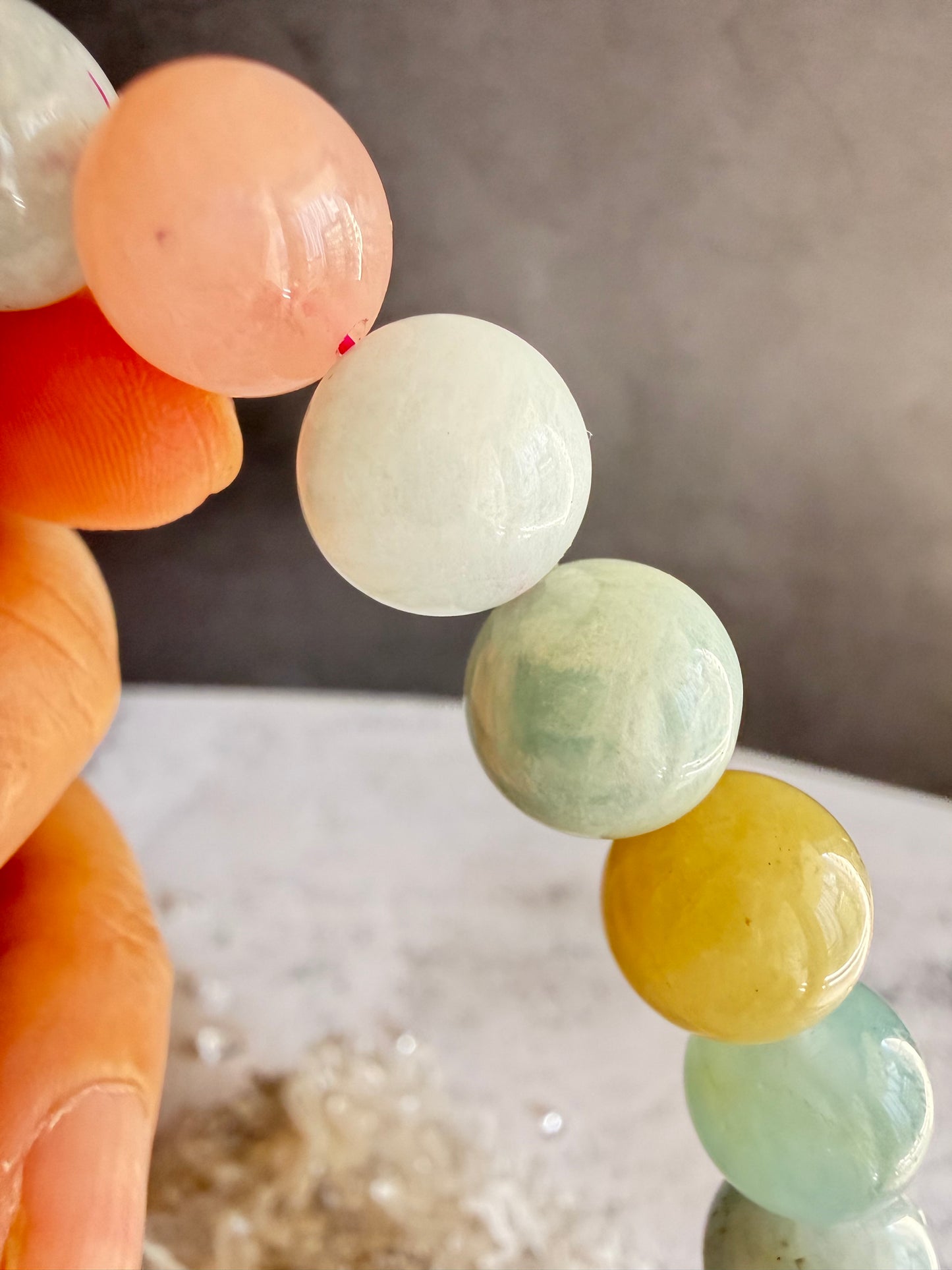 ミックスベリル ブレスレット 11mm 数珠
