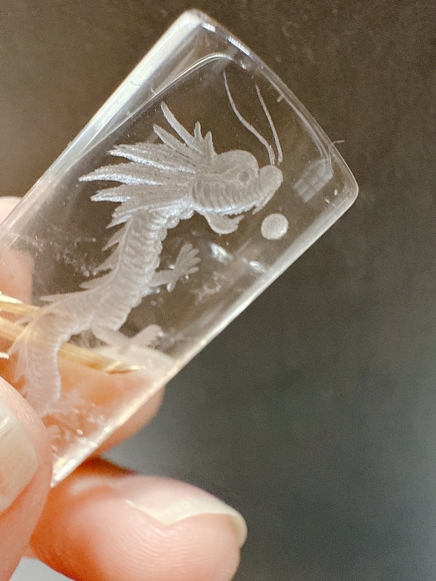 送料無料 天然石 水晶 ルチルクォーツ 極太 龍 ドラゴン|未来へ進む意図を澄ませる光の守り