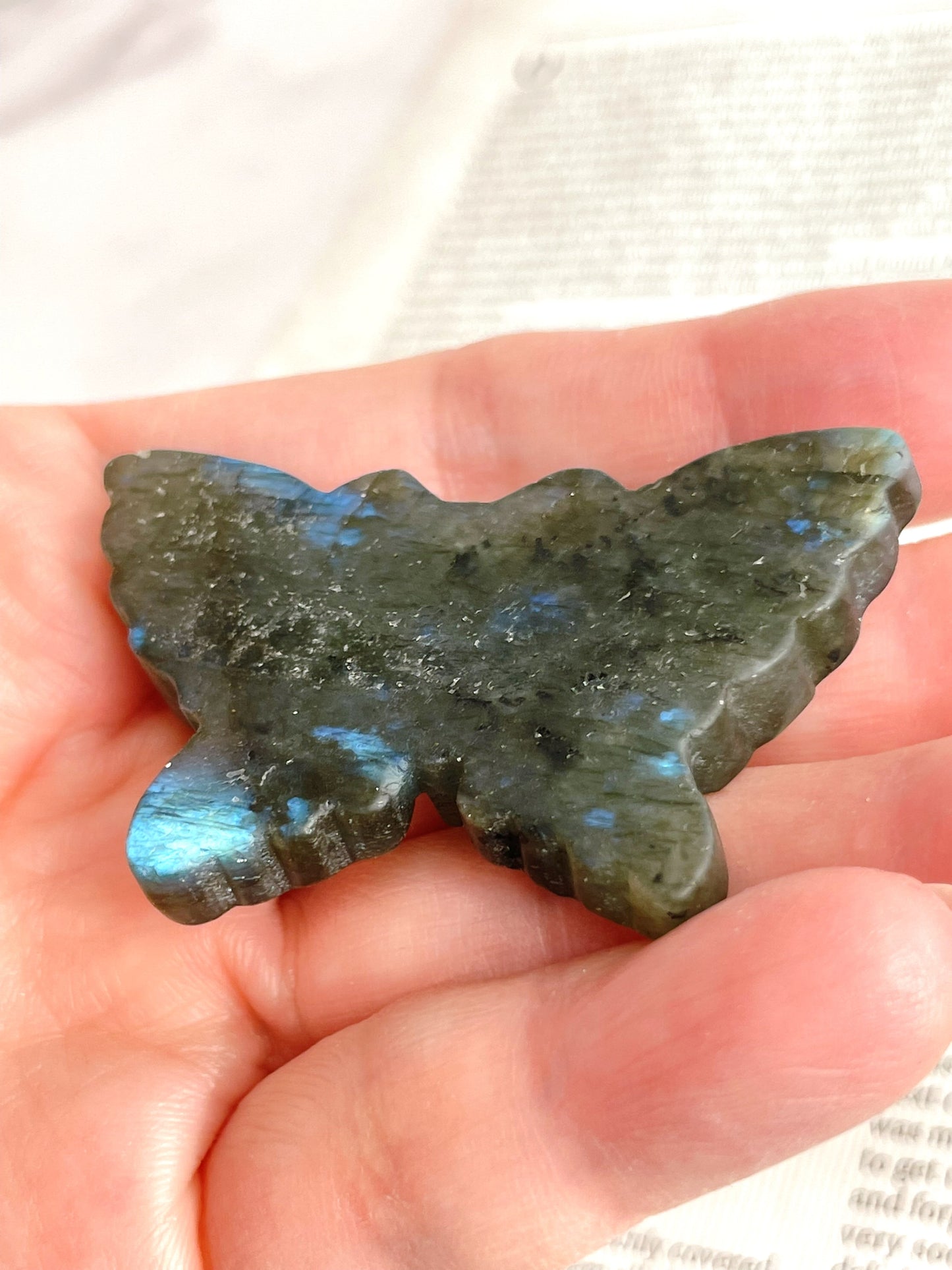 新しい自分に出会える石|ラブラドライト 蝶形 Labradorite Butterfly