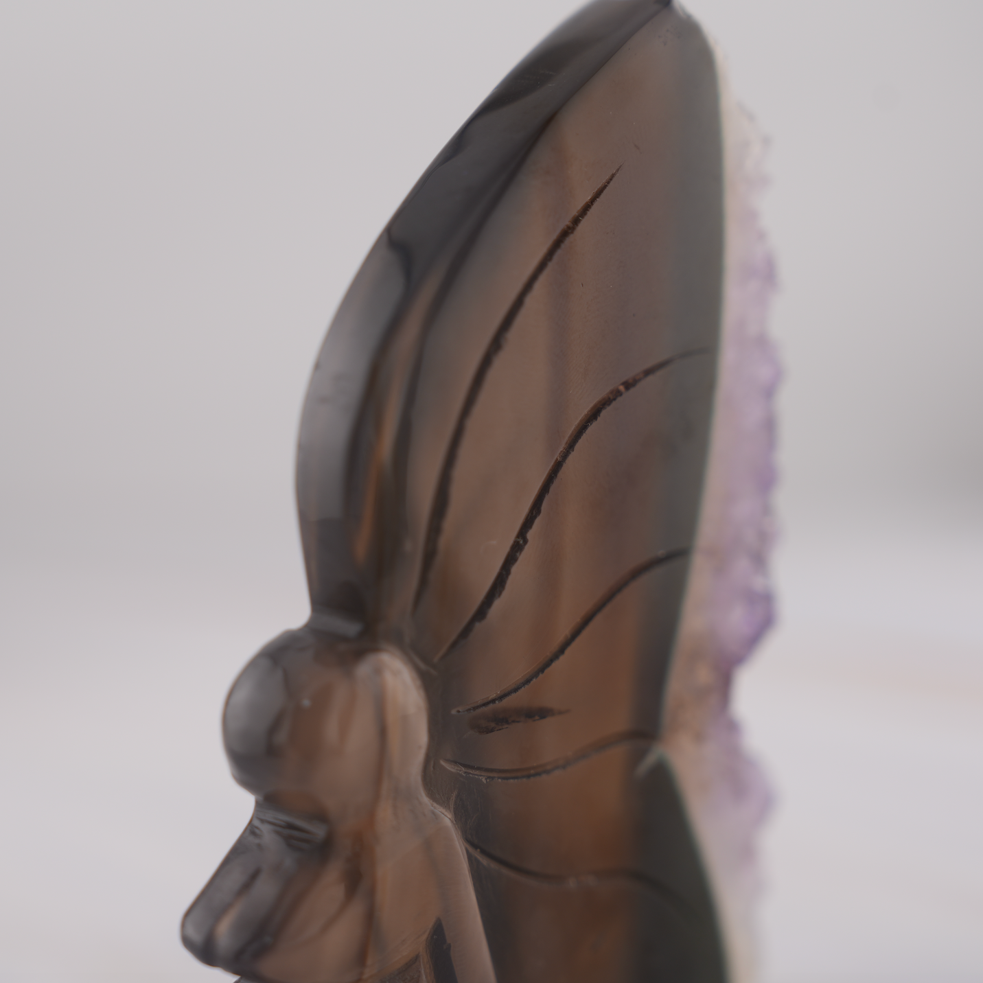 永遠に幸せを運ぶ光の羽 ｜アメジストアゲートの妖精 アマリエル Amethyst Agate Fairy