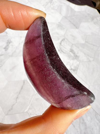 送料無料 天然石 フローライト 4点セット（雲・ダイヤ・フレーム・月）｜自分の光に気づく