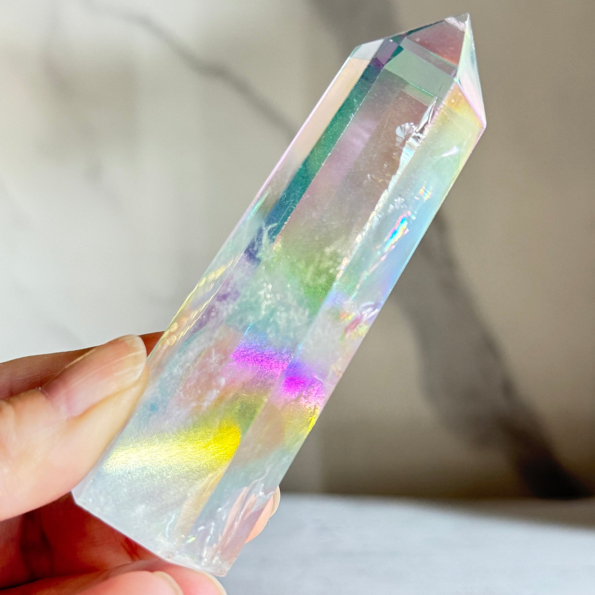 エンジェルオーラクォーツ タワー 結晶