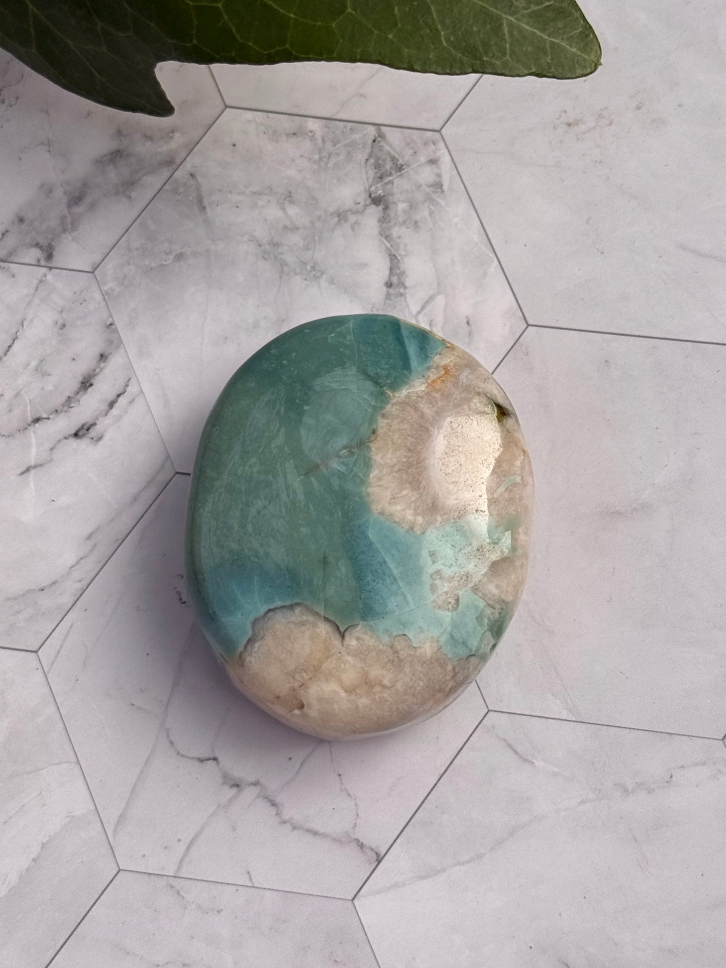 希少グリーン フラワーアゲート パーム 桜瑪瑙