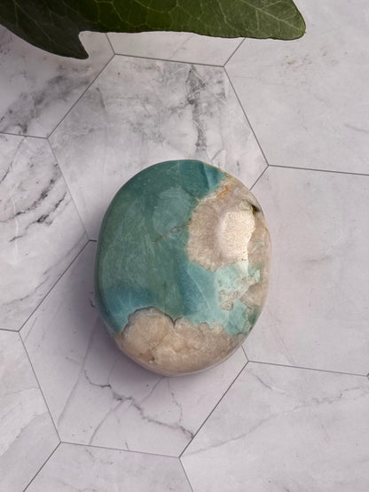 希少グリーン フラワーアゲート パーム 桜瑪瑙