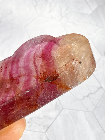 送料無料 天然石 フローライト 4点セット（雲・ダイヤ・フレーム・月）｜自分の光に気づく