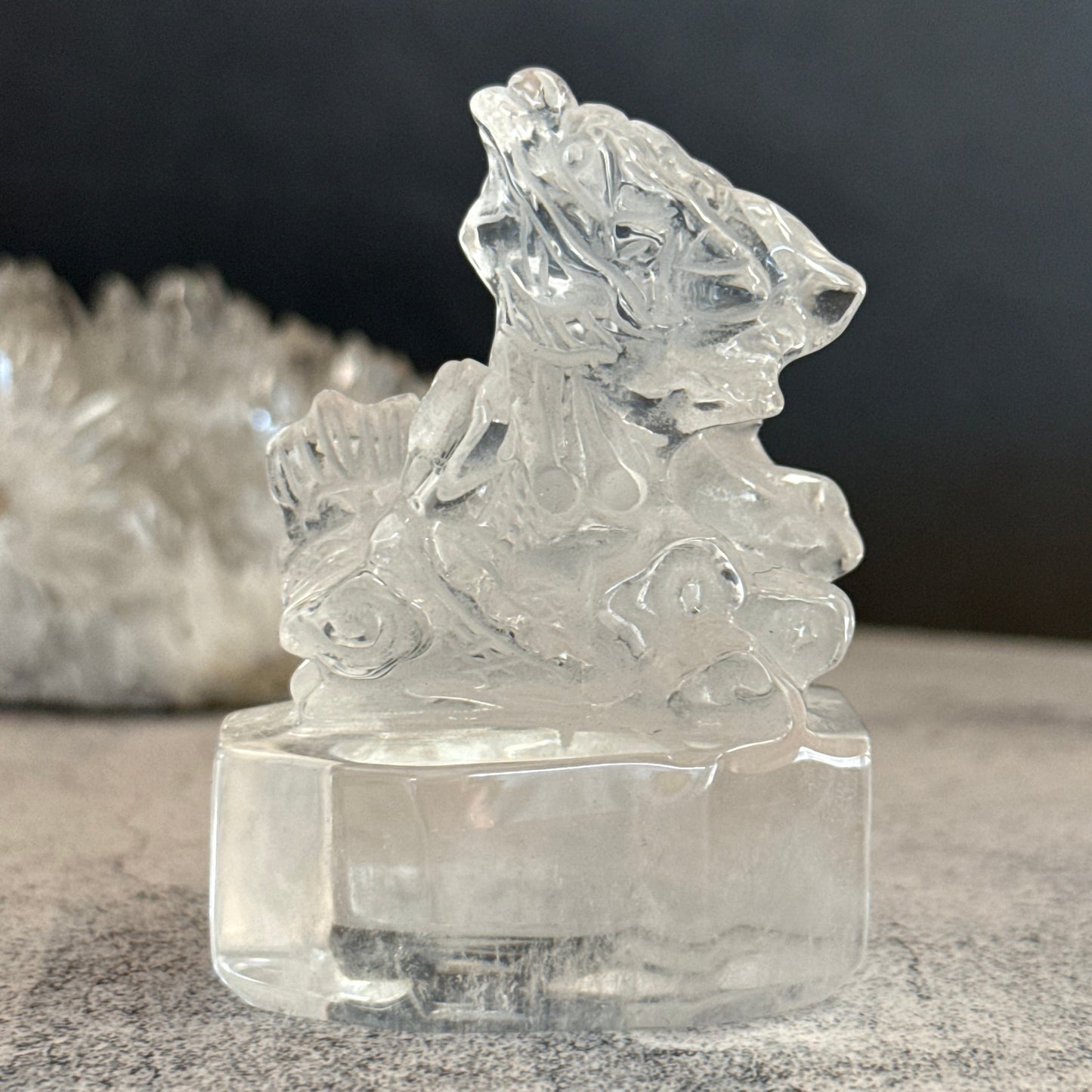 クリアクォーツ 龍 水晶