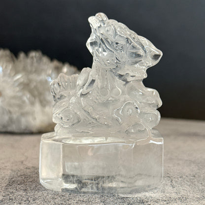 クリアクォーツ 龍 水晶