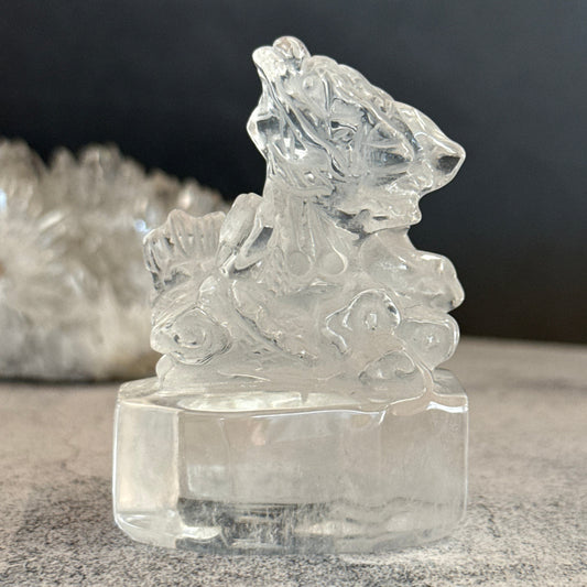 クリアクォーツ 龍 水晶
