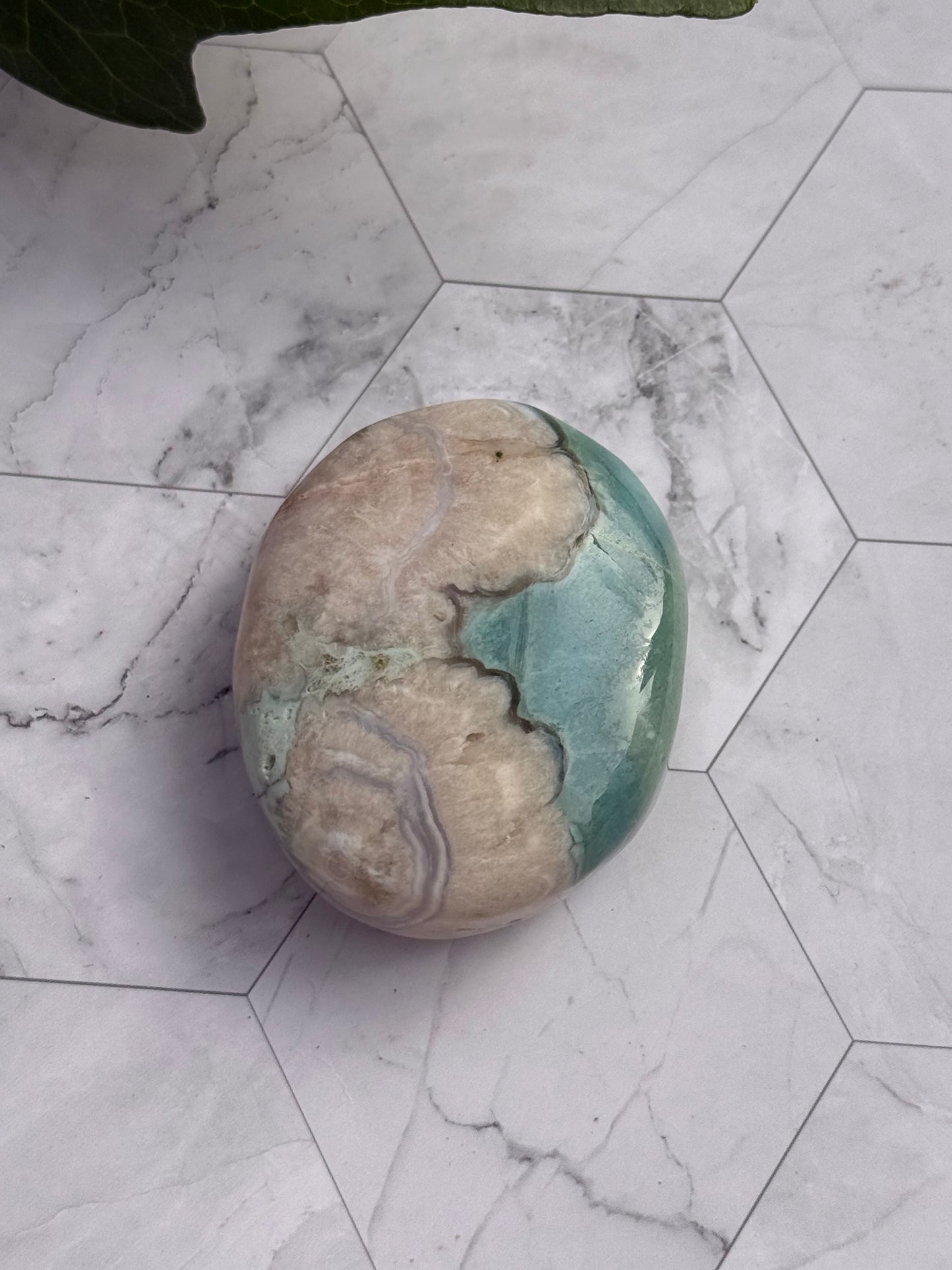 希少グリーン フラワーアゲート パーム 桜瑪瑙