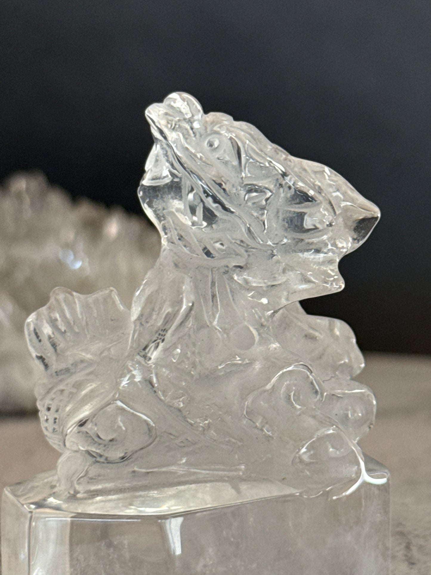 クリアクォーツ 龍 水晶