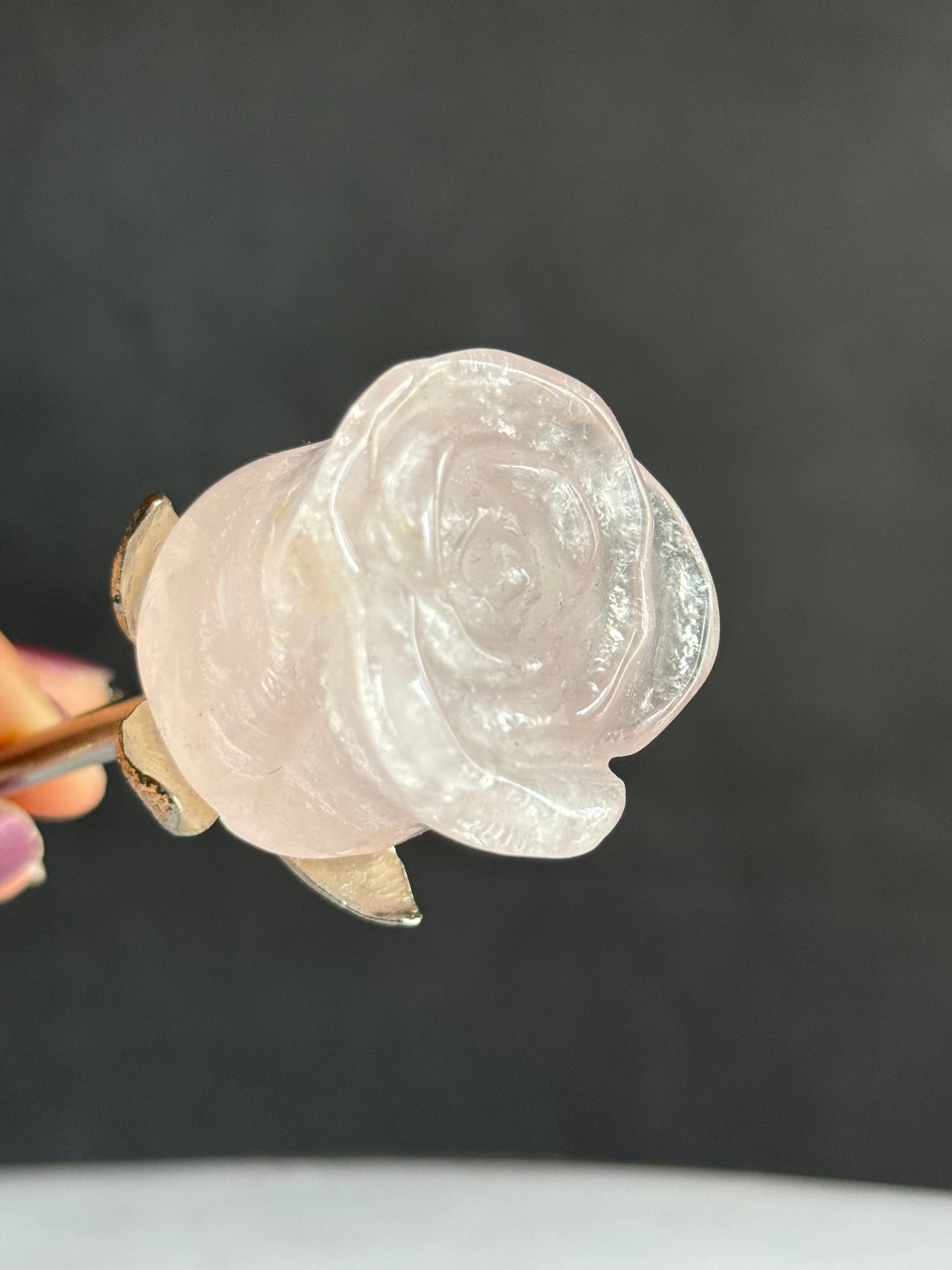 ローズクォーツ バラ 薔薇 ｜枯れないやさしさを贈る石　1