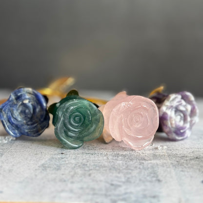 グリーンアベンチュリン バラ 薔薇 ｜枯れないやさしさを贈る石　