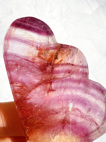 送料無料 天然石 フローライト 4点セット（雲・ダイヤ・フレーム・月）｜自分の光に気づく