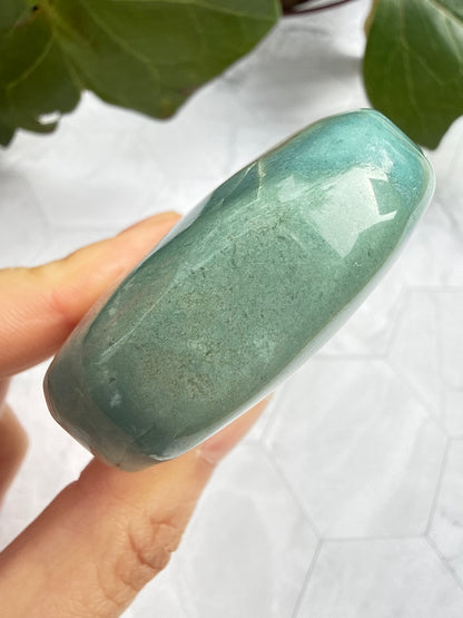 希少グリーン フラワーアゲート パーム 桜瑪瑙