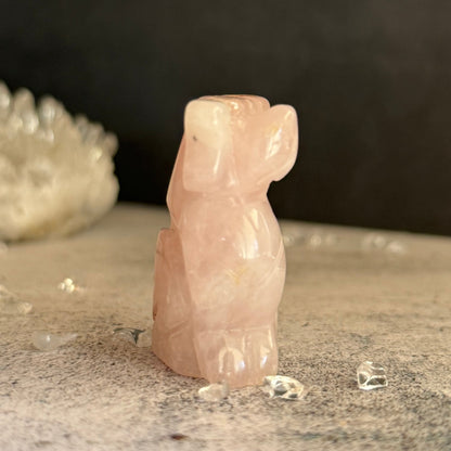 犬 ローズクォーツ パワーストーン
