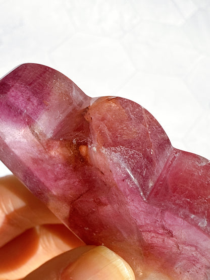 送料無料 天然石 フローライト 4点セット（雲・ダイヤ・フレーム・月）｜自分の光に気づく