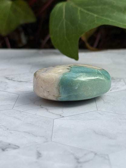 希少グリーン フラワーアゲート パーム 桜瑪瑙