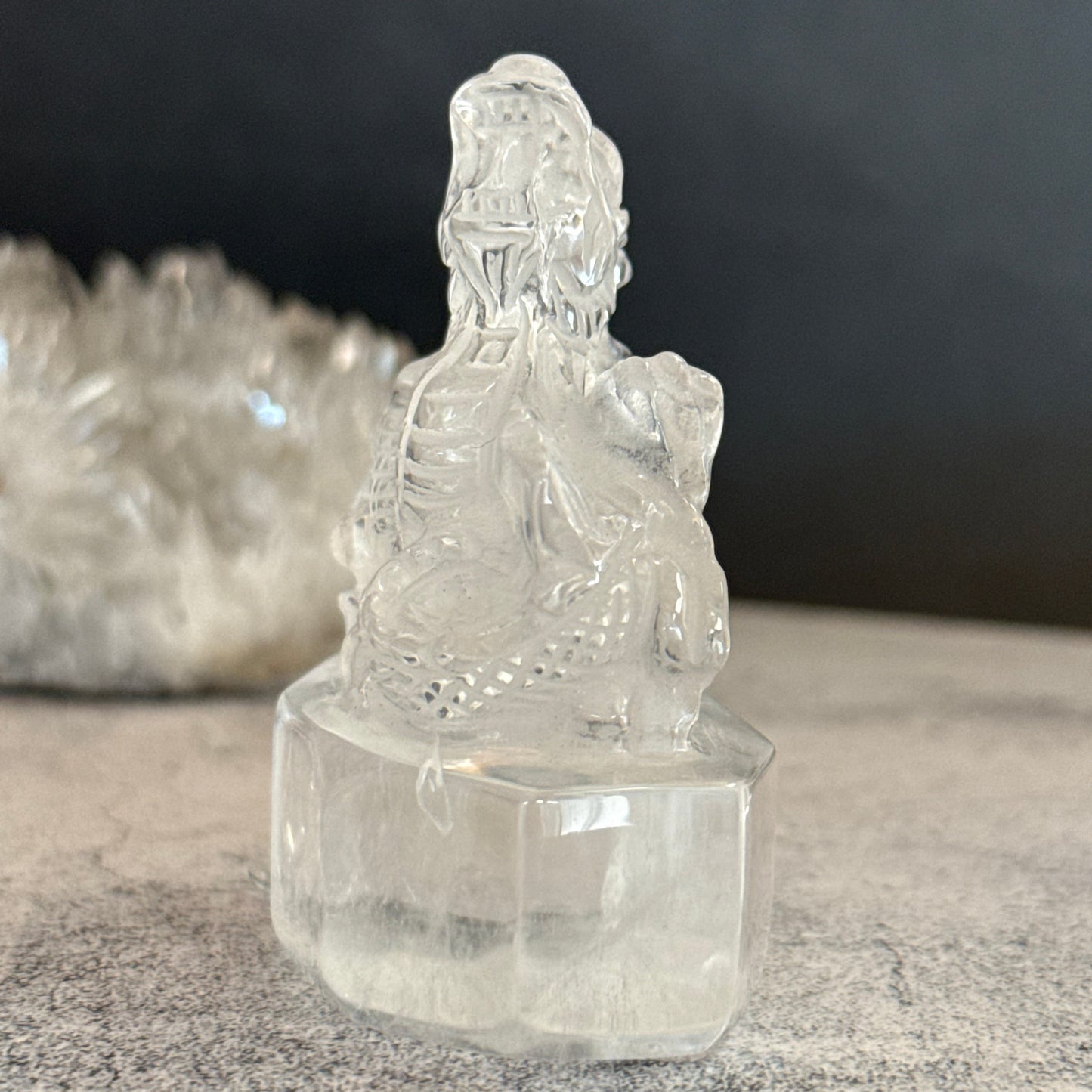 クリアクォーツ 龍 水晶