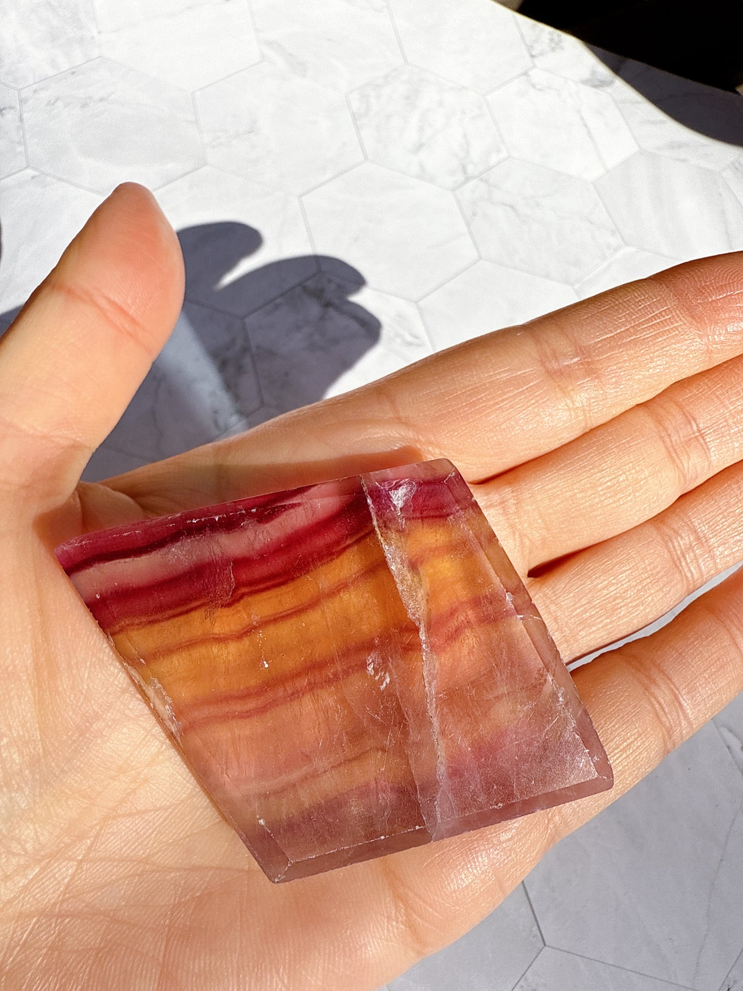 送料無料 天然石 フローライト 4点セット（雲・ダイヤ・フレーム・月）｜自分の光に気づく