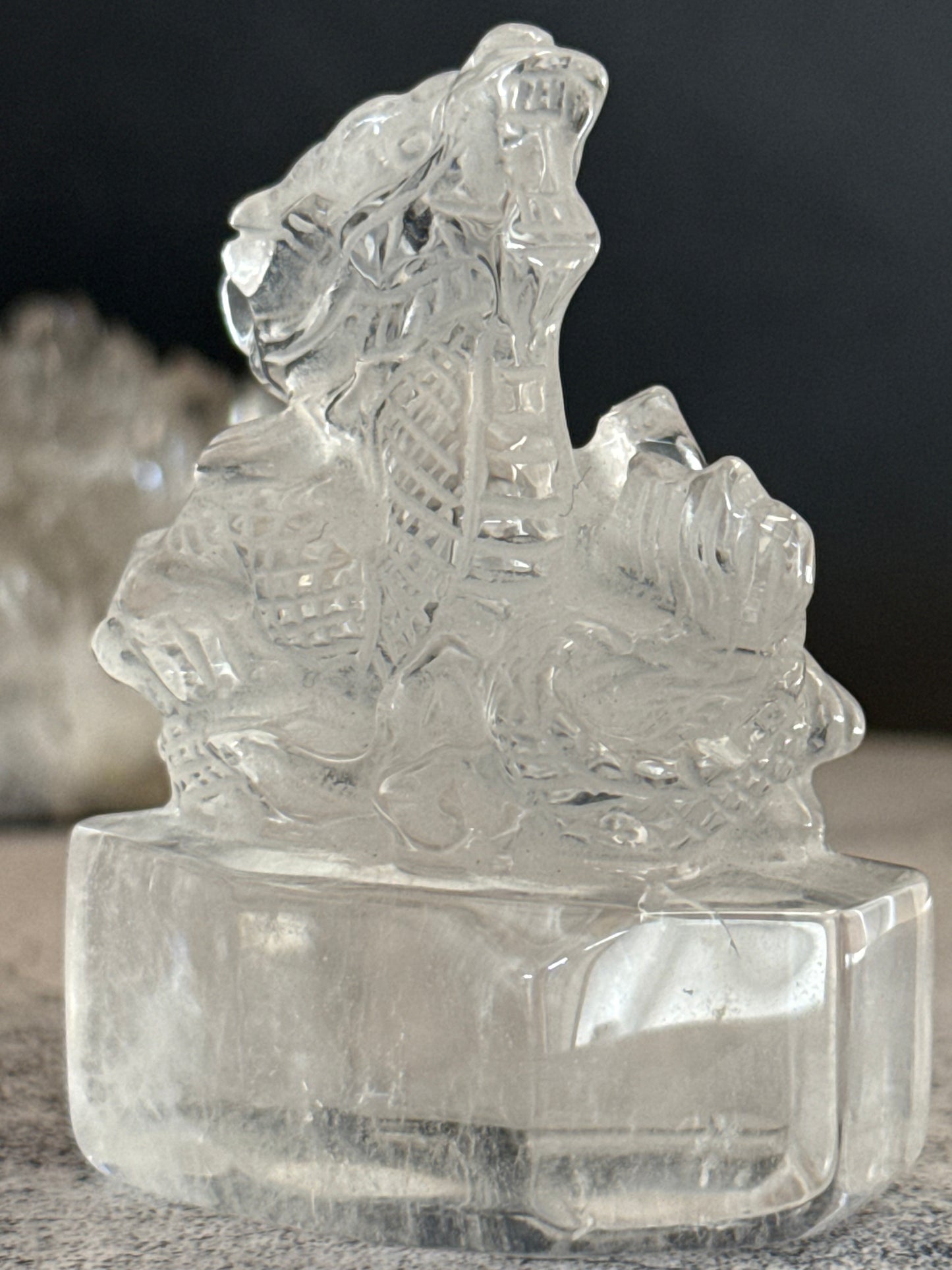 クリアクォーツ 龍 水晶