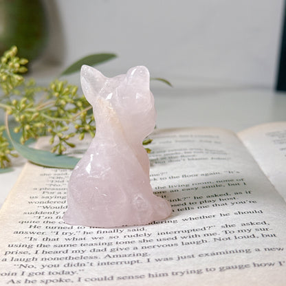 ローズクォーツ フレンチブルドック｜優しく寄り添ってくれる Rose Quartz French Bulldog