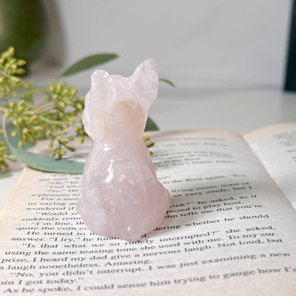 ローズクォーツ フレンチブルドック｜優しく寄り添ってくれる Rose Quartz French Bulldog