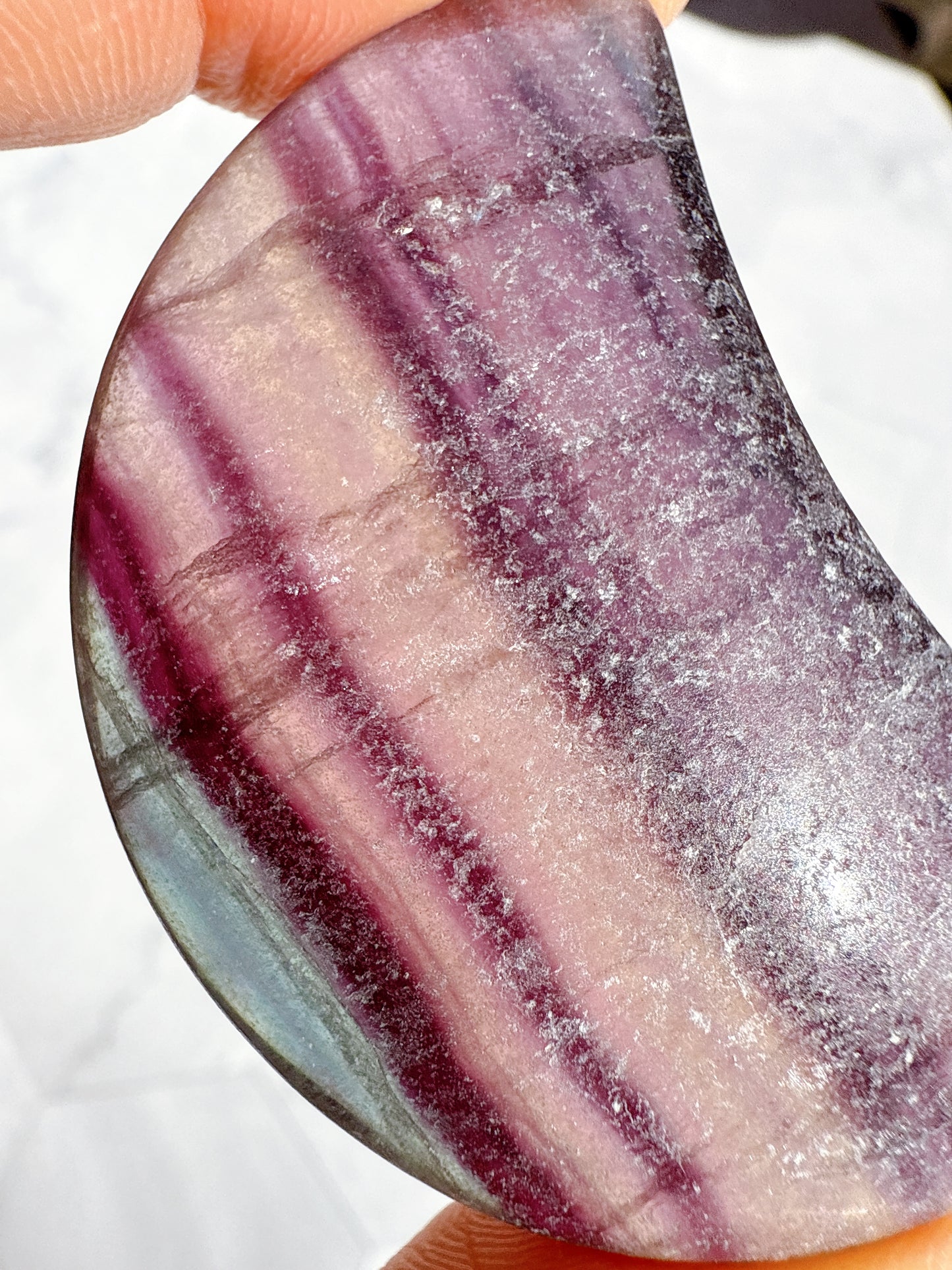 送料無料 天然石 フローライト 4点セット（雲・ダイヤ・フレーム・月）｜自分の光に気づく