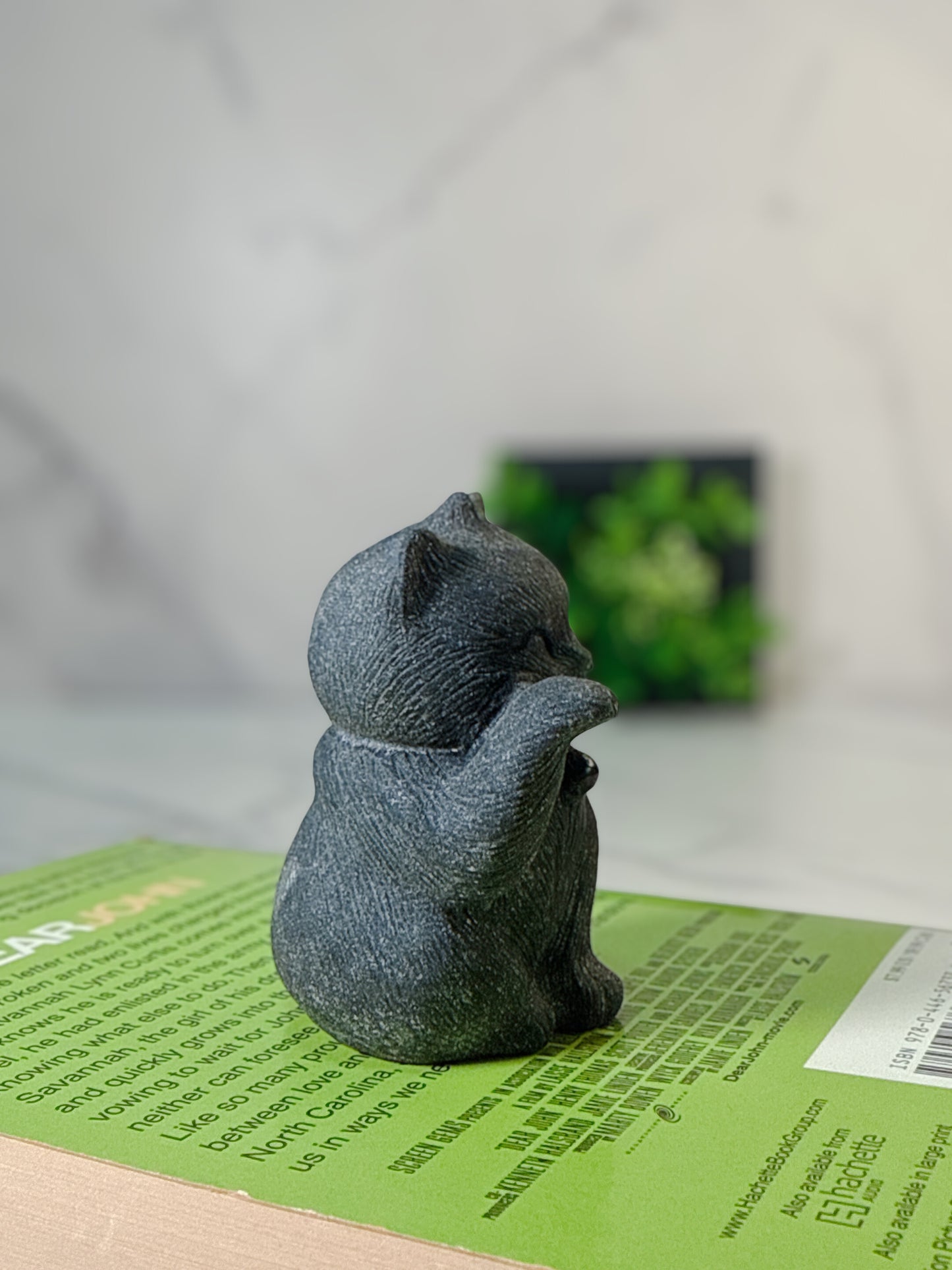 運の流れを変える守り猫｜ブラックオブシディアン  招き猫 Black Obsidian Maneki Neko
