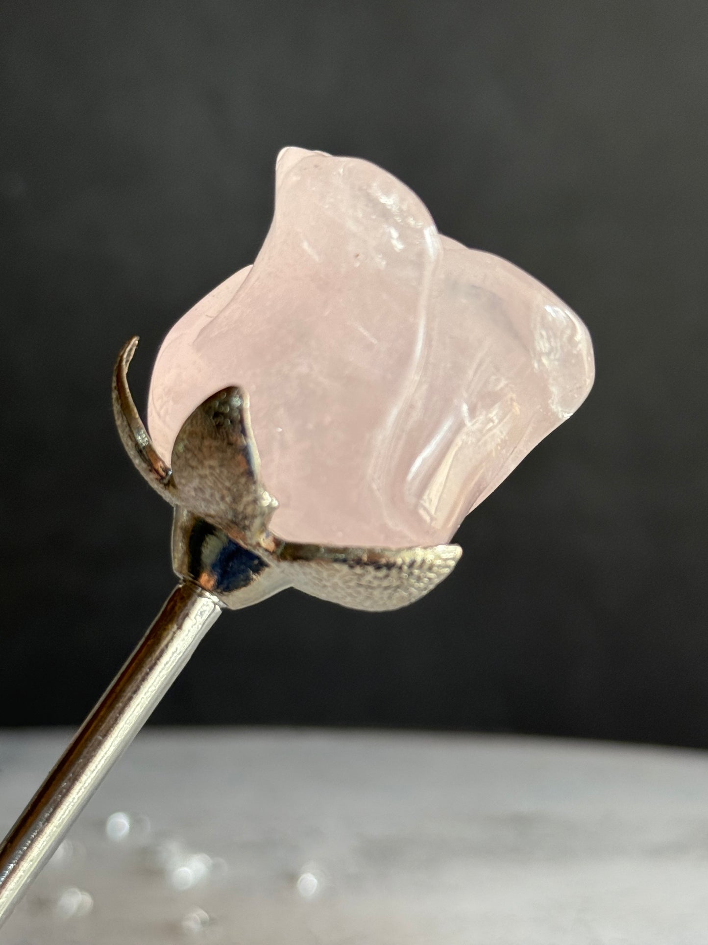 ローズクォーツ バラ 薔薇 ｜枯れないやさしさを贈る石　1