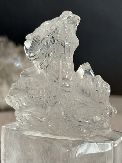 クリアクォーツ 龍 水晶