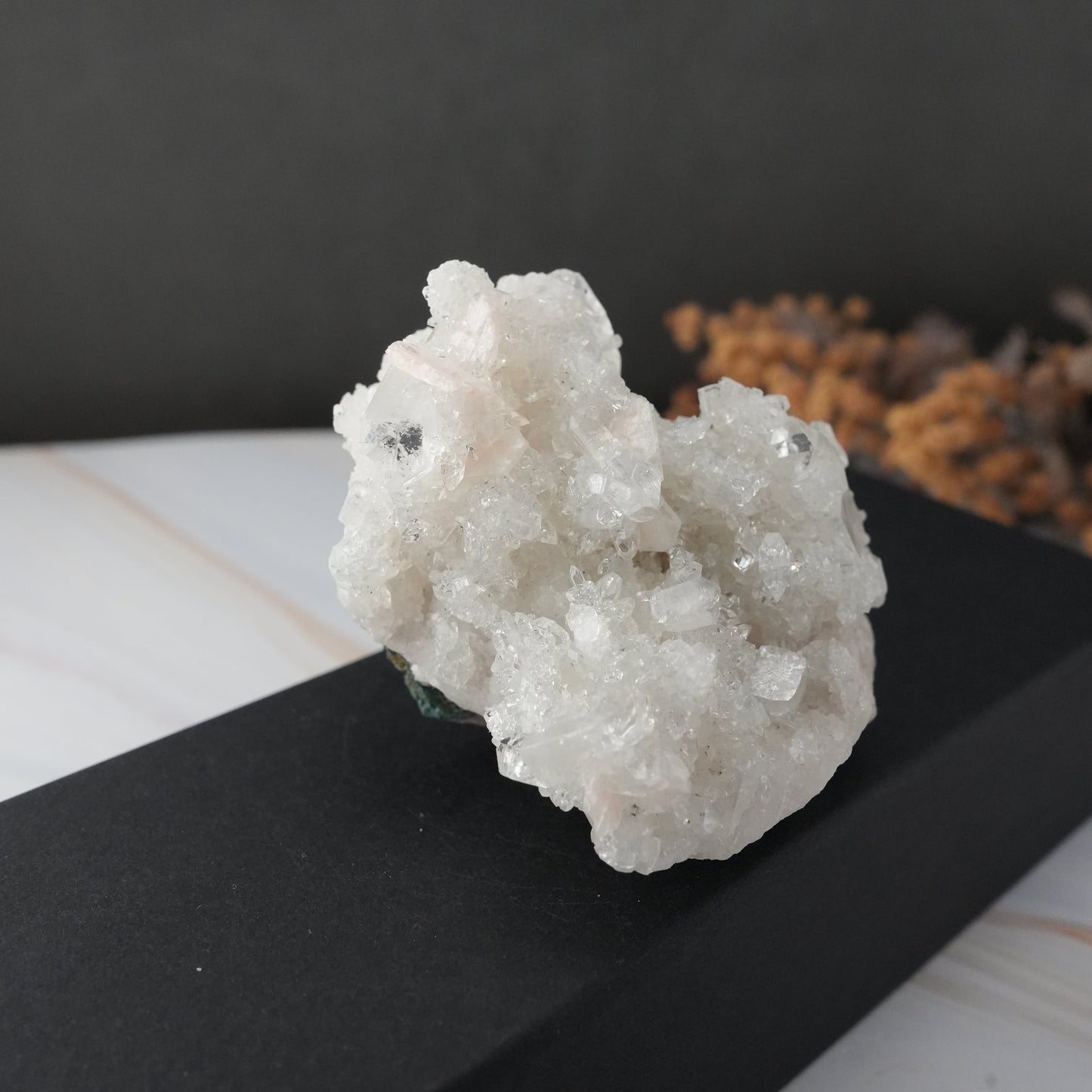 天然石 インド産 アポフィライト スティルバイト共生｜静けさと希望を灯すクリスタル