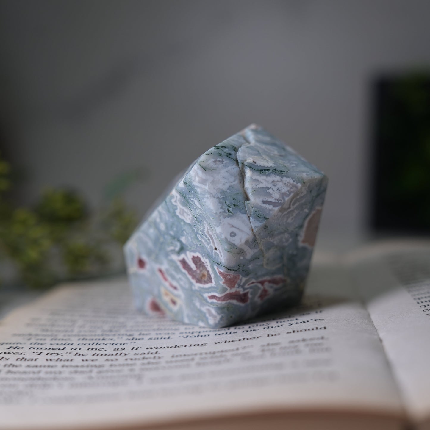 穏やかさと豊かさを育む石｜モスアゲート フリーフォーム Moss Agate Freeform【全国送料無料】