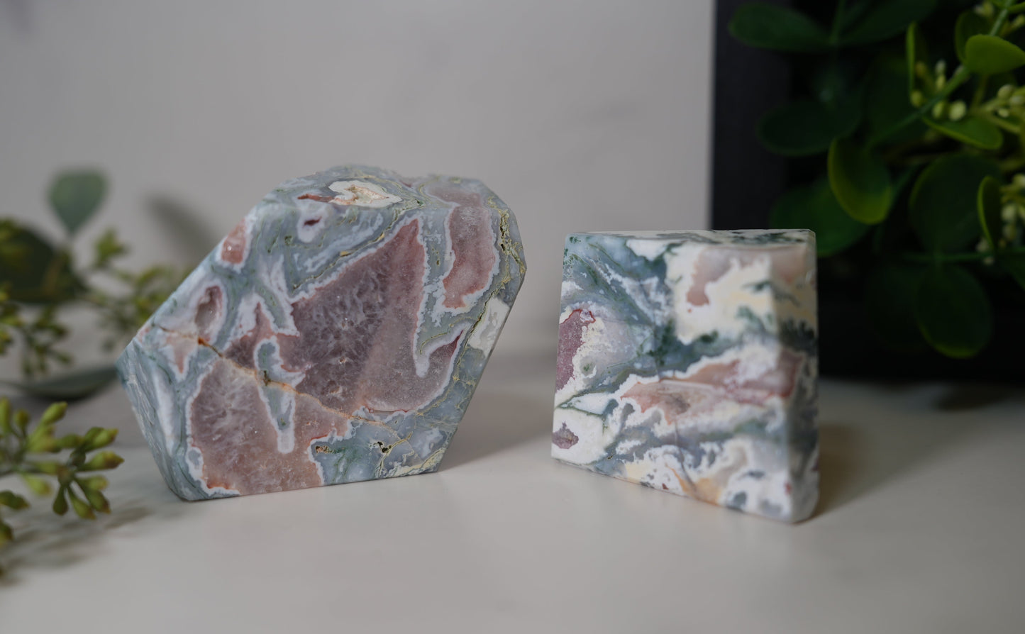 穏やかさと豊かさを育む石｜モスアゲート フリーフォーム Moss Agate Freeform【全国送料無料】