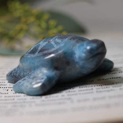 やさしさを運ぶ小さな守護者｜トロレアライト 亀 形 Trolleite Turtle Freeform