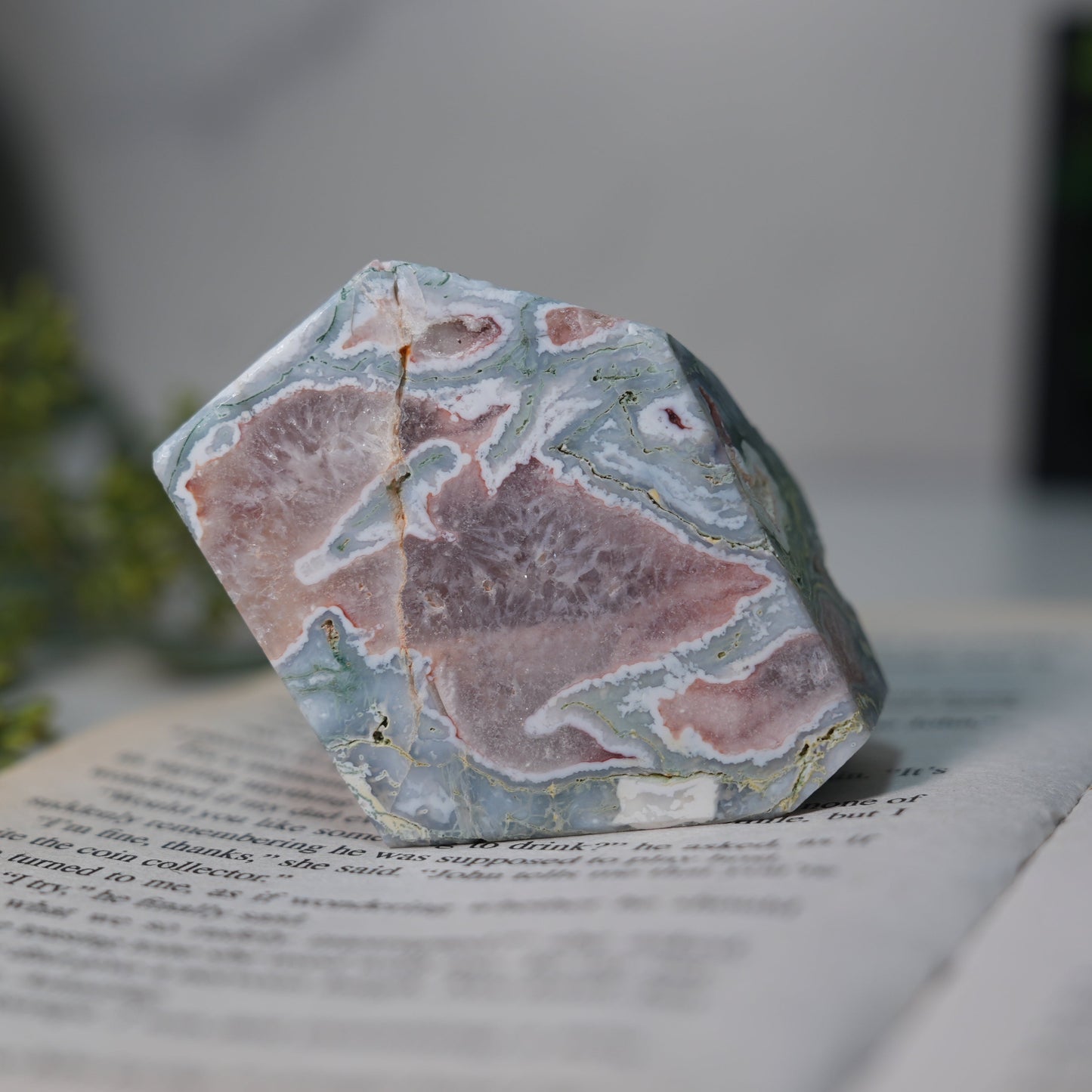 穏やかさと豊かさを育む石｜モスアゲート フリーフォーム Moss Agate Freeform【全国送料無料】