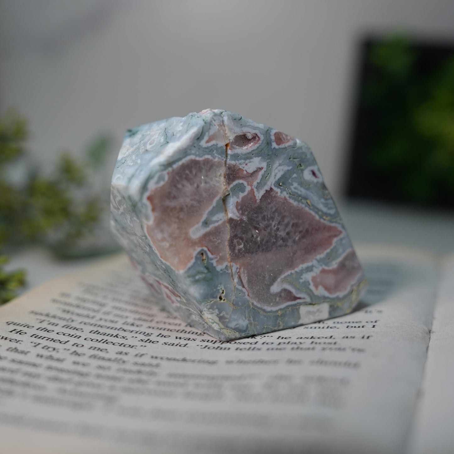 穏やかさと豊かさを育む石｜モスアゲート フリーフォーム Moss Agate Freeform【全国送料無料】