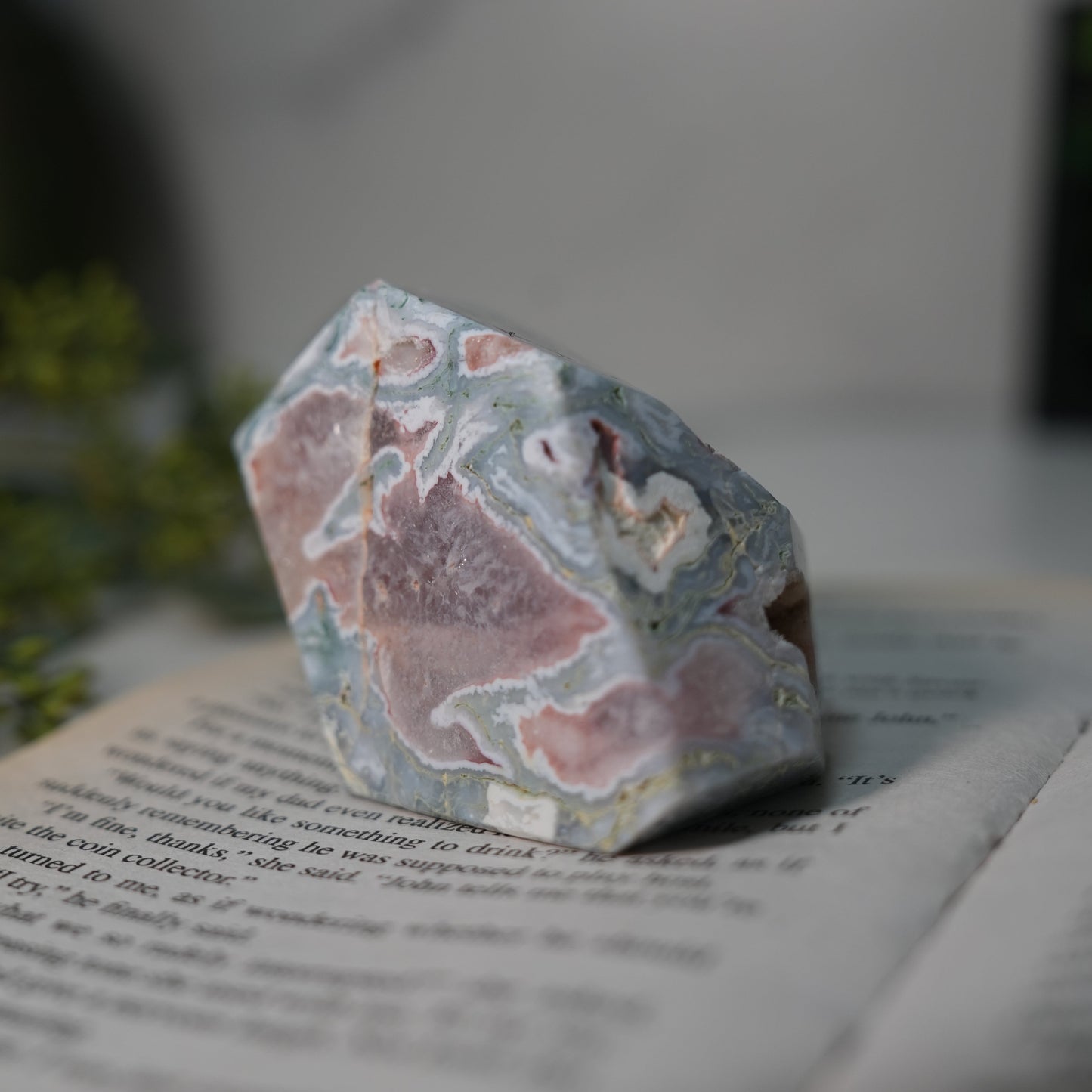 穏やかさと豊かさを育む石｜モスアゲート フリーフォーム Moss Agate Freeform【全国送料無料】