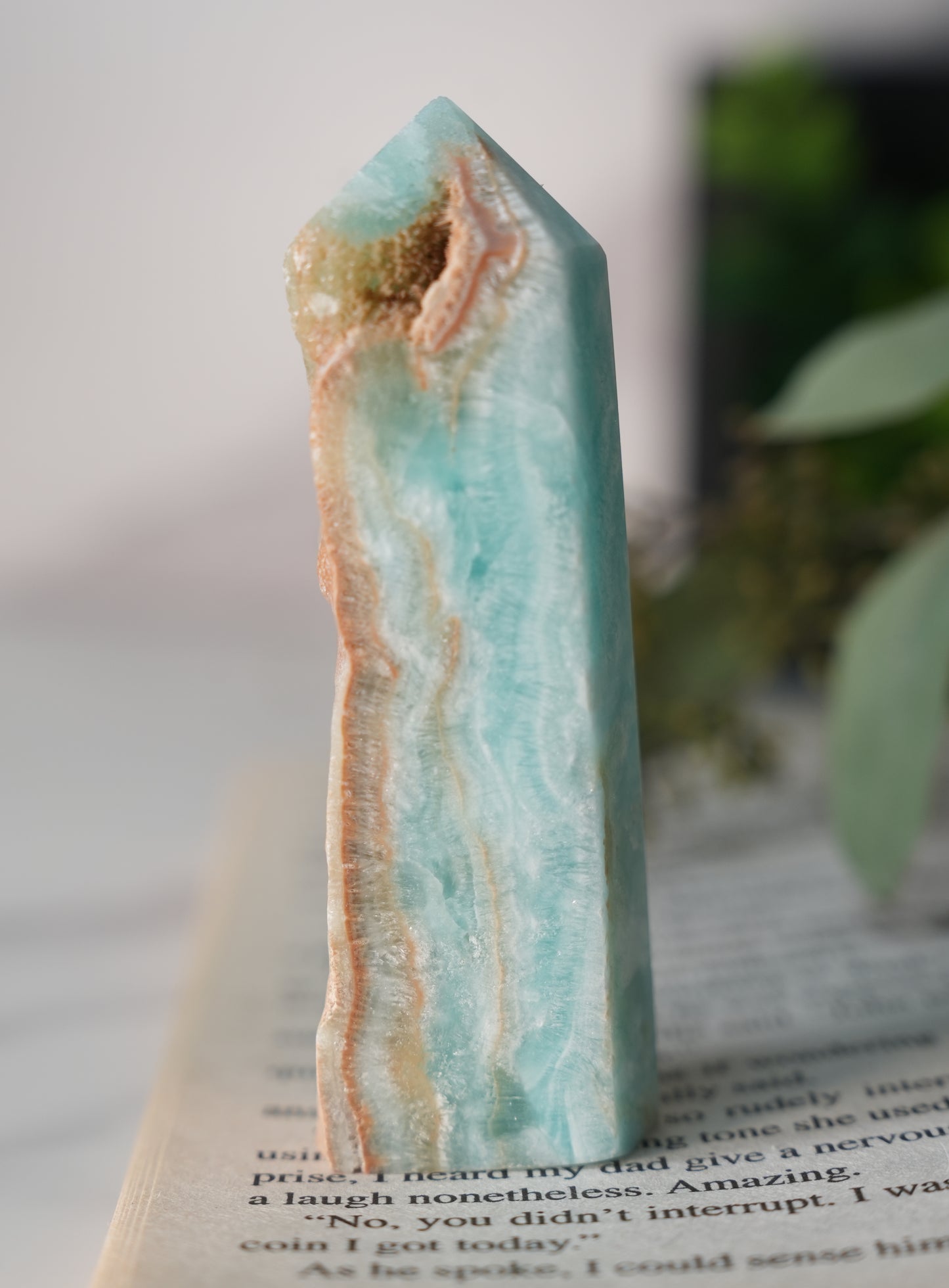 天然石 ドゥルージー 入り ヘミモルファイト  タワー｜純粋さを取り戻す B