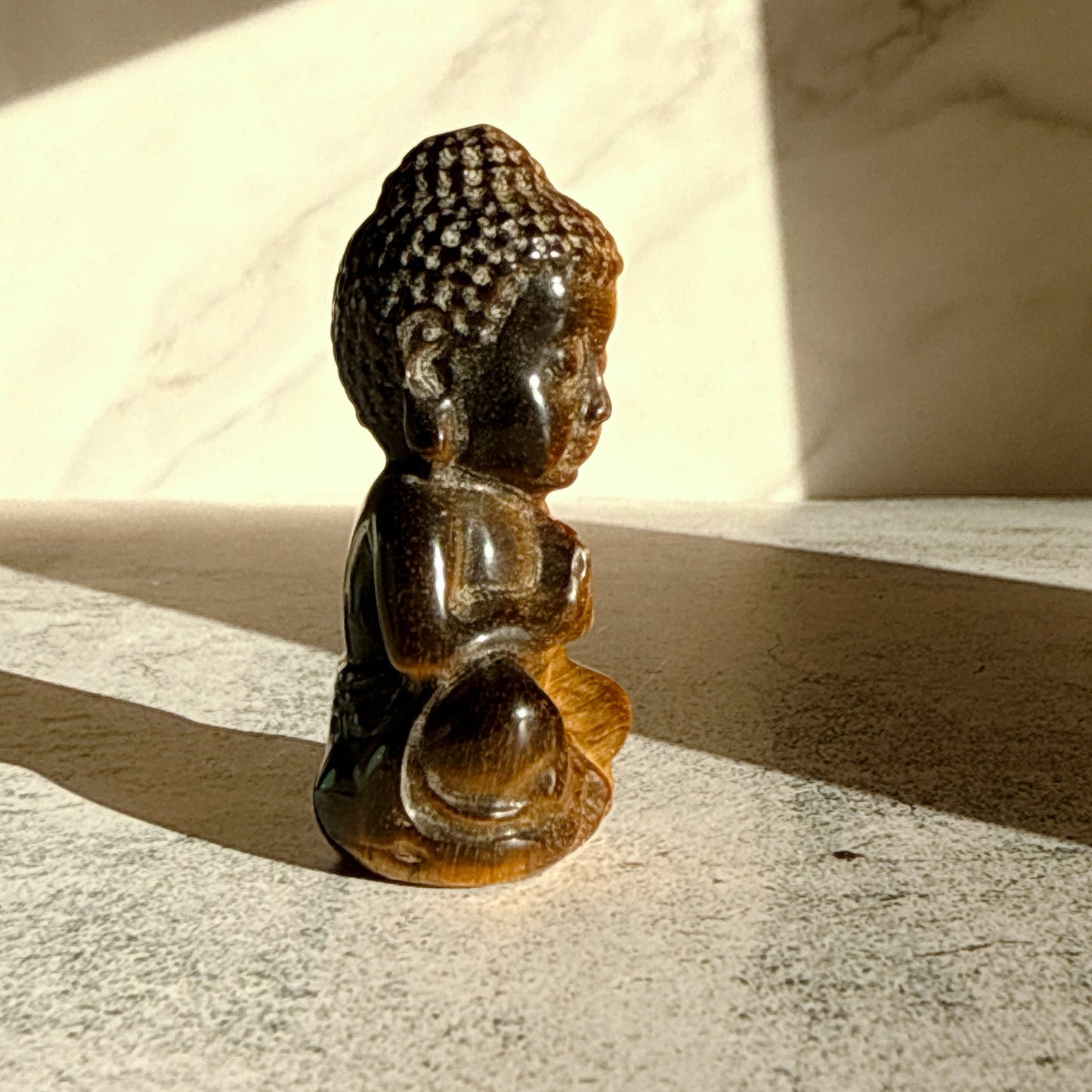 天然石 タイガーアイ ブッダ 大仏 | お金の流れを整えてくれる大仏さま