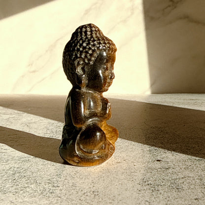 天然石 タイガーアイ ブッダ 大仏 | お金の流れを整えてくれる大仏さま