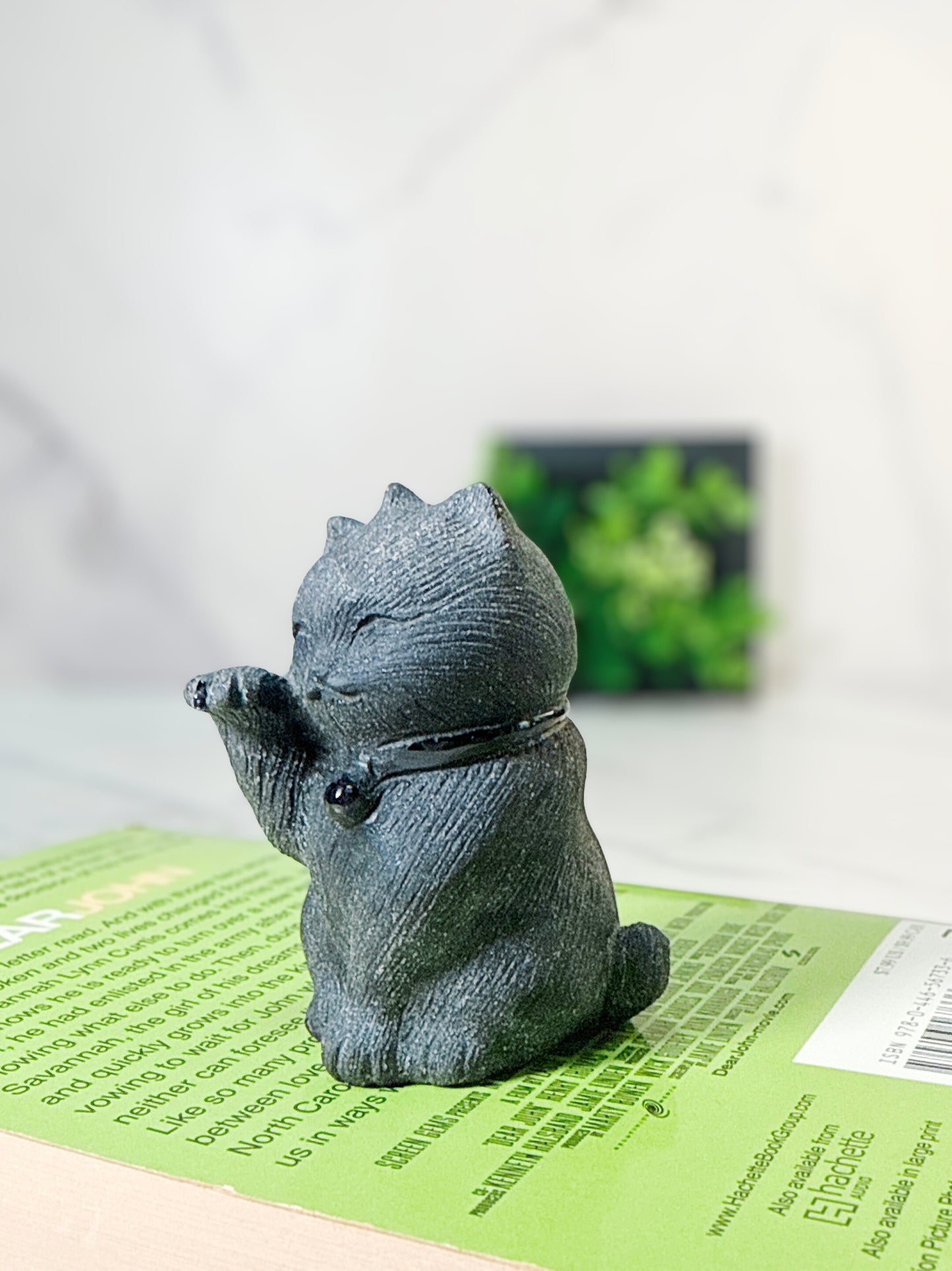 運の流れを変える守り猫｜ブラックオブシディアン  招き猫 Black Obsidian Maneki Neko