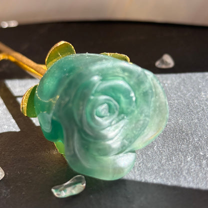 グリーンアベンチュリン バラ 薔薇 ｜枯れないやさしさを贈る石　