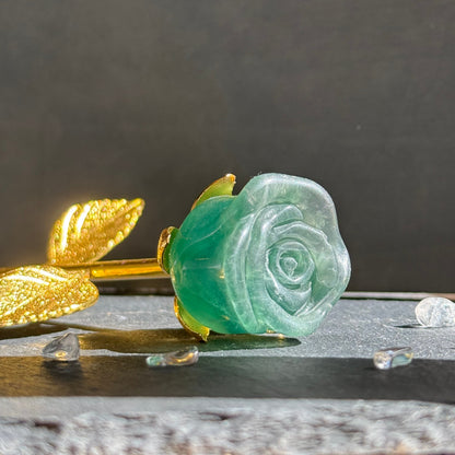 グリーンアベンチュリン バラ 薔薇 ｜枯れないやさしさを贈る石　