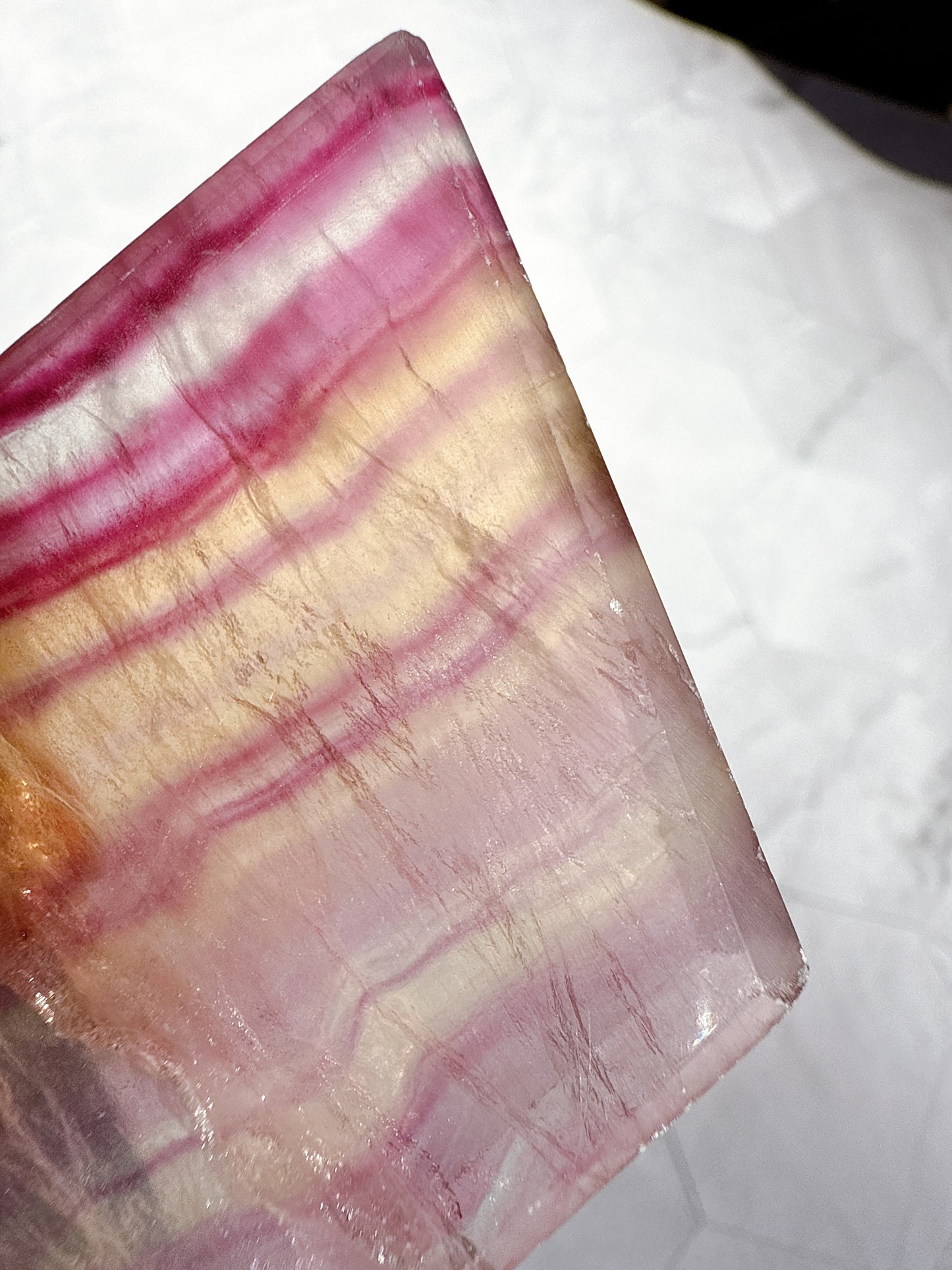 送料無料 天然石 フローライト 4点セット（雲・ダイヤ・フレーム・月）｜自分の光に気づく