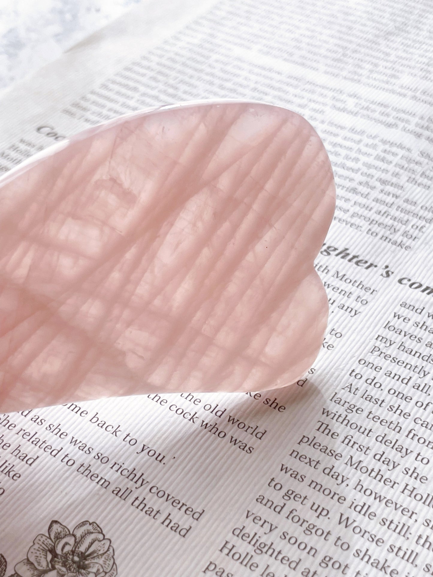 いつまでも若々しくいられる石｜カッサプレート　ローズクオーツ パワーストーン Rose Quartz