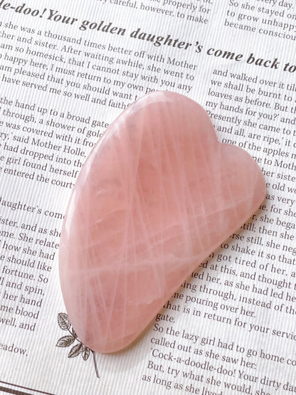 いつまでも若々しくいられる石｜カッサプレート　ローズクオーツ パワーストーン Rose Quartz