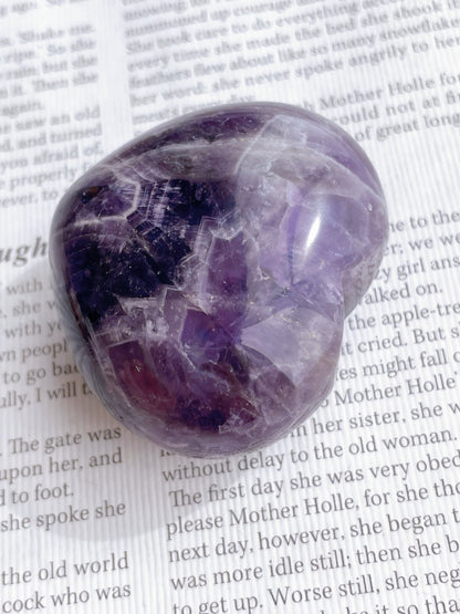 天然石 ドリームアメジスト ぷっくり ハート｜愛の絆を深める癒しの石