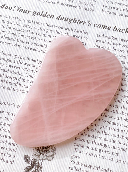 いつまでも若々しくいられる石｜カッサプレート　ローズクオーツ パワーストーン Rose Quartz